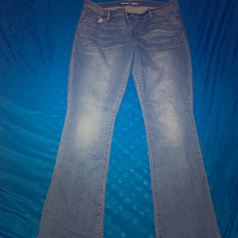 Old Navy Size 14 long mid rise denim jeans